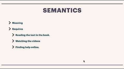 Syntax, Semantics, and Problem Solving