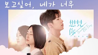 Video thumbnail of "보고싶어, 네가 너무 - 팔삼요. 가사,발음,해석. 샹견니 OST (想見你想見你想見你|八三夭)"