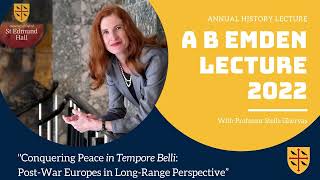 A B Emden Lecture 2022 with Professor Stella Ghervas