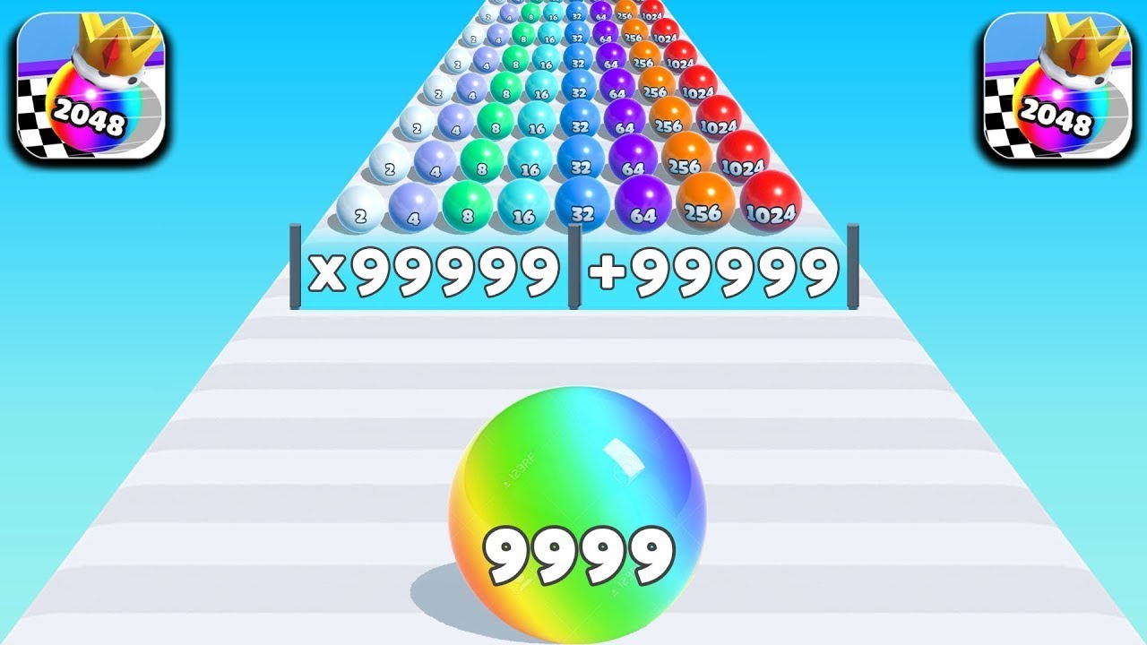 New Satisfying Mobile Game Ball Run Play 9999 Levels Tiktok Gameplay Walkthrough Android,iOS
