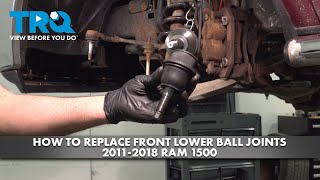 How to Replace Front Lower Ball Joints 2011-2018 Ram 1500