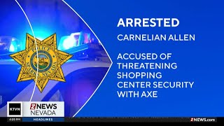 Man arrested after alleged threats with an axe