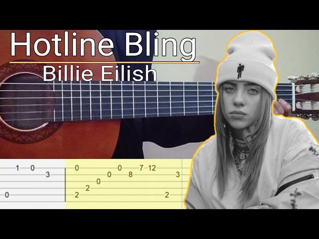 Billie Eilish - Hotline Bling (Simple Guitar Tab) 