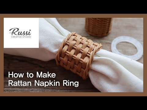 테이블 데코 라탄 냅킨링 2. 만들기 [라탄공예] 취미 수업 온라인클래스66:Rattan Craft : Make rattan napkin ring, guide,테이블웨어