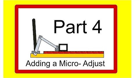 A Router Table Fence -Adding a Micro - Adjust, Part 4