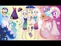 Paper Dolls MLP Princess Celestia and Luna dress up like Babysitter Homemade Papercraft