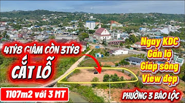 (498) Đất đẹp 3MT phường 3 Bảo Lộc| cắt lỗ| ngay KDC, Gần QL20, giáp sông, view đẹp