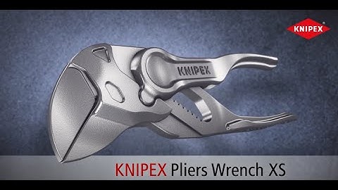 86 04 100 KNIPEX Pliers Wrench XS - Product Video