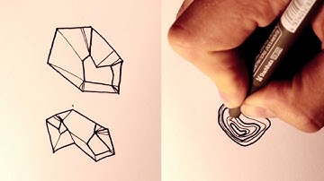How to draw Rocks and Boulders