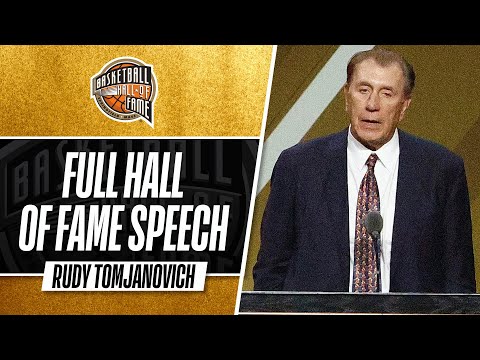 Rudy Tomjanovich | Hall of Fame Enshrinement Speech - YouTube