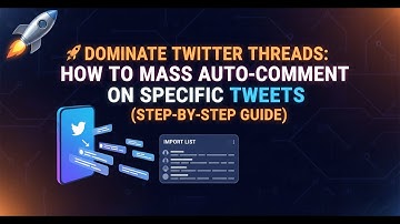 🚀 Dominate Twitter Threads: How to Mass Auto-Comment on Specific Tweets