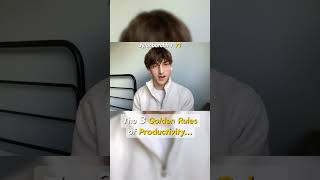 3 Golden Rules of Productivity | #motivation #productivityadvice #motivation #youtubeshorts #shorts