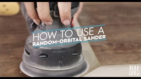 How to Use a Random Orbit Sander
