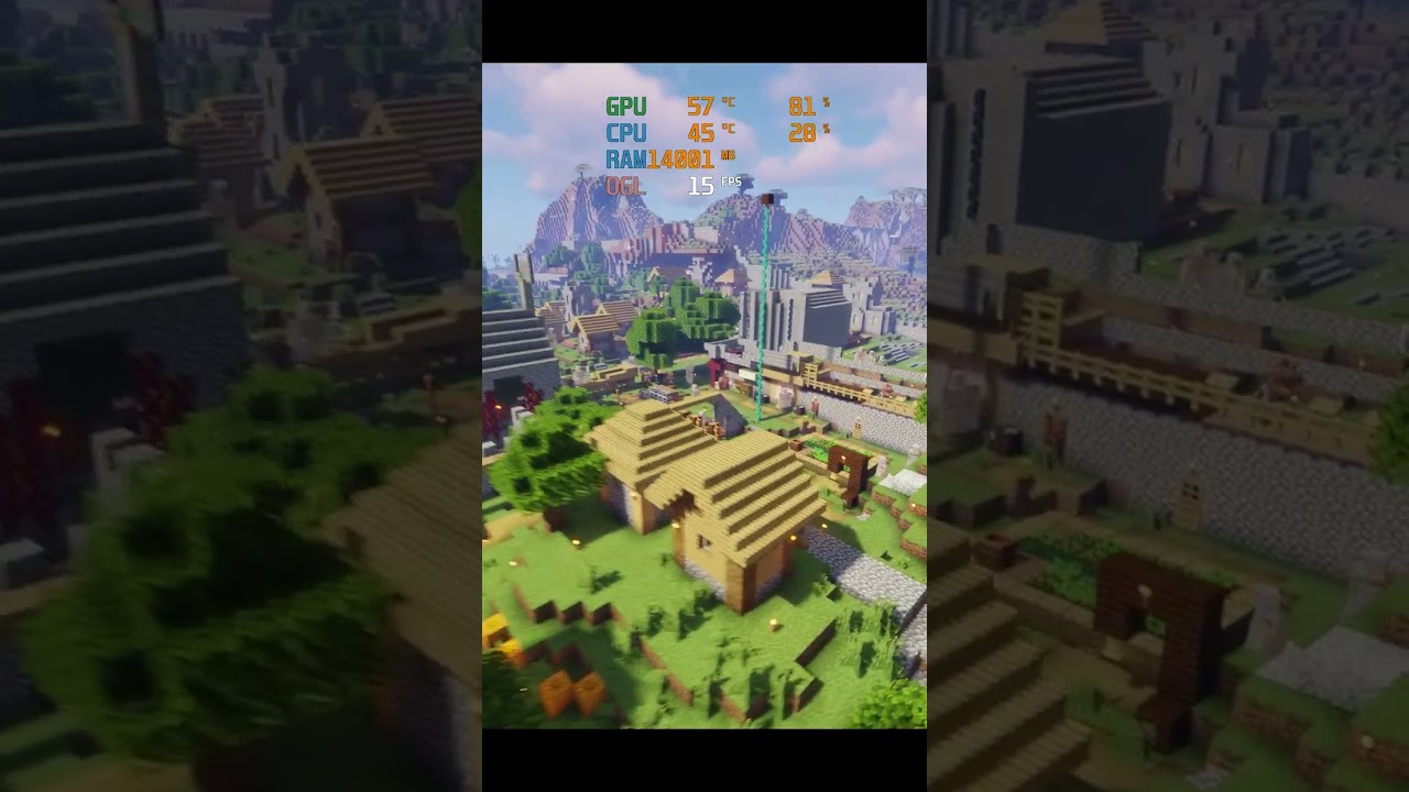 Майнкрафт с шейдерами vs RTX 3060 и GTX1050ti