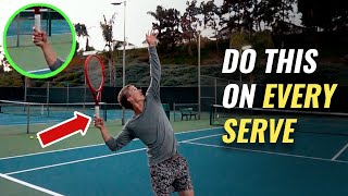 How To Hit The Perfect Tennis Serve |  3 Drills For Effortless Tennis Serve Pro Drop Power