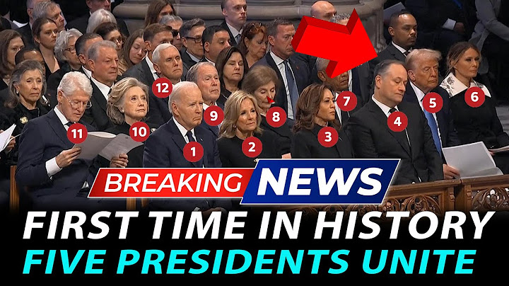 For the first time in history - 5 U.S. presidents gather at President Jimmy Carter's funeral