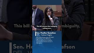 Senator Gustafson's bill to help Minnesota veterans passed unanimously by the Senate