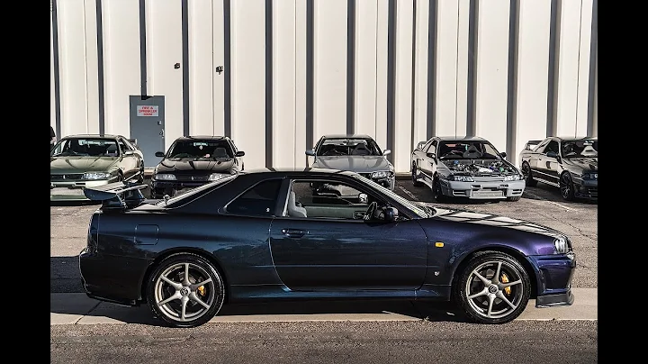 Midnight Purple II Nissan GTR R34 Skyline V Spec Debuts At a Skyline Meet!