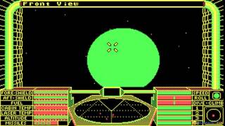 Elite gameplay (PC Game, 1984) 