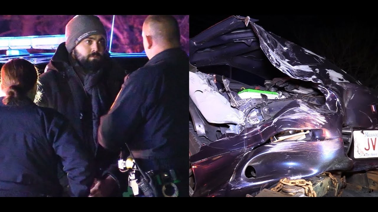 Man charged with OUI after two car crash in Sandwich - YouTube