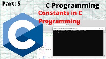 C Programming in Hindi Urdu English | Constants in C Programming Language | C Constants