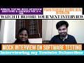 Mock Interview Skill-Manual Testing  YOE-3-4 | Interviewing my Subscriber