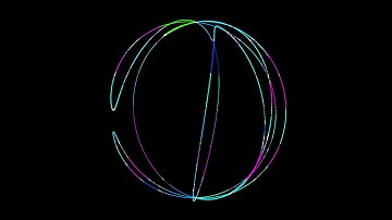 4K UHD 25fps FREE Video Background   VJ Particle Lines Sphere