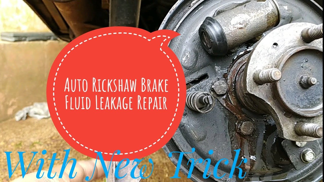 Auto Rickshaw Wheel Brake Cylinder Fluid Leakage Repair Kit And Fix