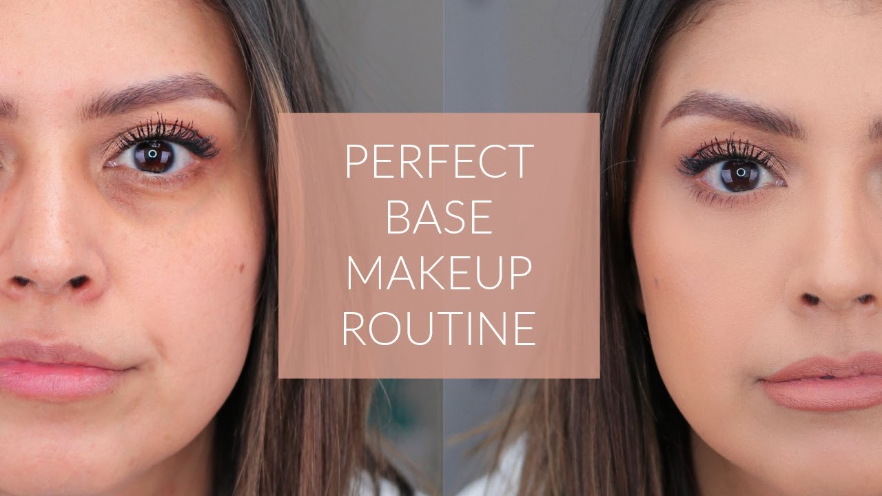 MY PERFECT BASE MAKEUP ROUTINE! FOUNDATION, CONCEALER, POWDER, ETC