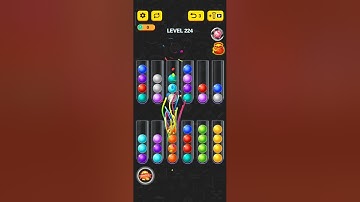 Ball sort puzzle game level 224