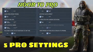 5 Settings That’ll Make you a PRO in CODM! | 5 Pro Settings For Codm