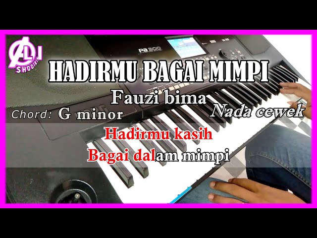 HADIRMU BAGAI MIMPI - Fauzi Bima - Karaoke Dangdut Korg Pa300 (nada cewek) class=