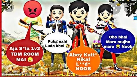 Random 3 players call me Noob/challenge for 1vs3 TDM room