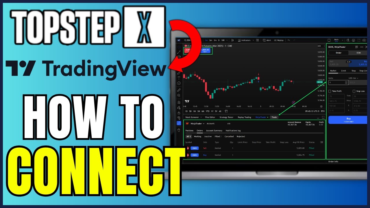 How To Connect Topstep X To Tradingview (EASY GUIDE)