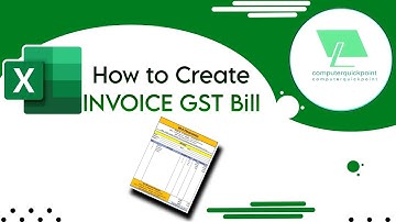 How to create GST INVOICE Bill in Excel | GST Invoice in Excel | Easy Tutorial for Small Businesses