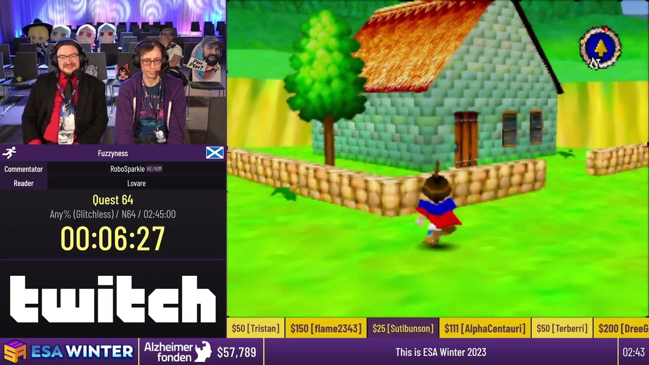 Quest 64 [Any% (Glitchless)] by Fuzzyness - #ESAWinter23 - YouTube