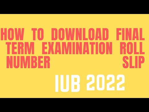 How to download Roll no slip from my iub spring final  semester 2022 | Islamia university bahawalpur