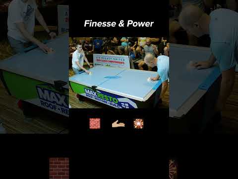 Finesse and Power in Professional Air Hockey #airhockey #arcade