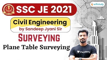 10:00 PM - SSC JE 2021 | Civil Engg by Sandeep Jyani | Plane Table Surveying