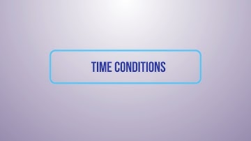 Time Conditions