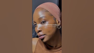 Easily Brows filler🤎 #browsonfleek #everydaymakeup #softglamlook #blackgirlmakeup