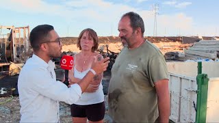 Hablan afectados por del incendio en Madrid y Toledo
