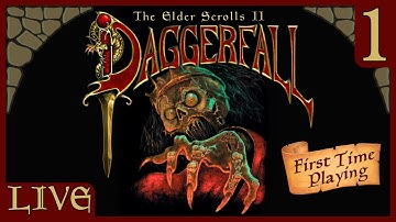 🔴 1st Time Playing The Elder Scrolls 2: Daggerfall - Part 1 -The Agent of the Emperor | TES Marathon