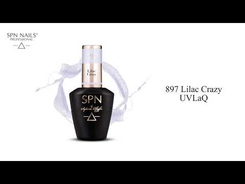 Video: Lakier hybrydowy 897 Lilac Crazy UV LaQ 8ml