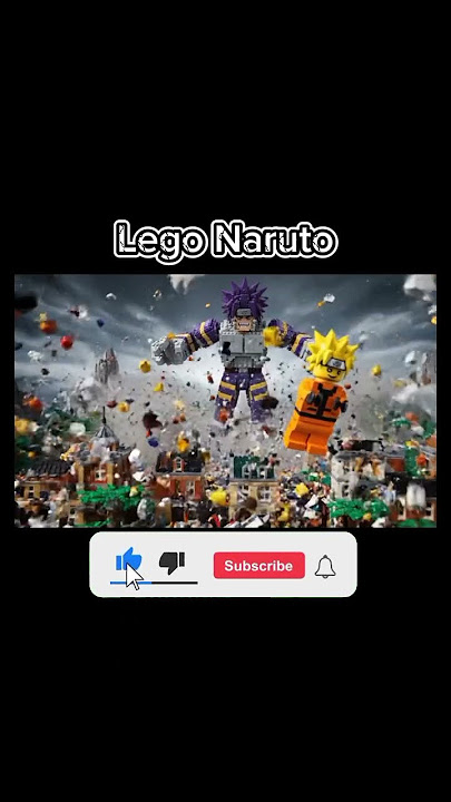Naruto vs Pain Lego -  serangan shinra tensei #naruto #trending #trendingshorts