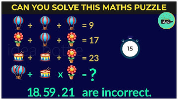 Solve This Math Puzzle | Best Logic Math Puzzle with answer | Brain teasers | idea bottle