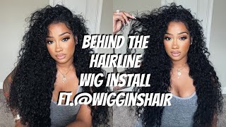 EASY! BEHIND THE HAIRLINE LOOSE CURL WIG * SUPER NATURAL | FT. @WIGGINS HAIR