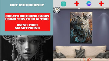 Create your KDP COLORING PAGE using this AI Art Free Tool using your smartphone -  Not midjourney
