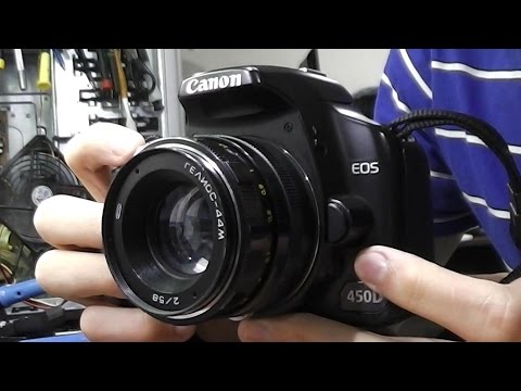 Гелиос-44М 58mm f2 + Canon 450D. Как подключить M42 к Canon EF-S