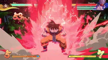 DBFZ S3 Base Goku new sparkless loop 96 hits w/Kaioken X20